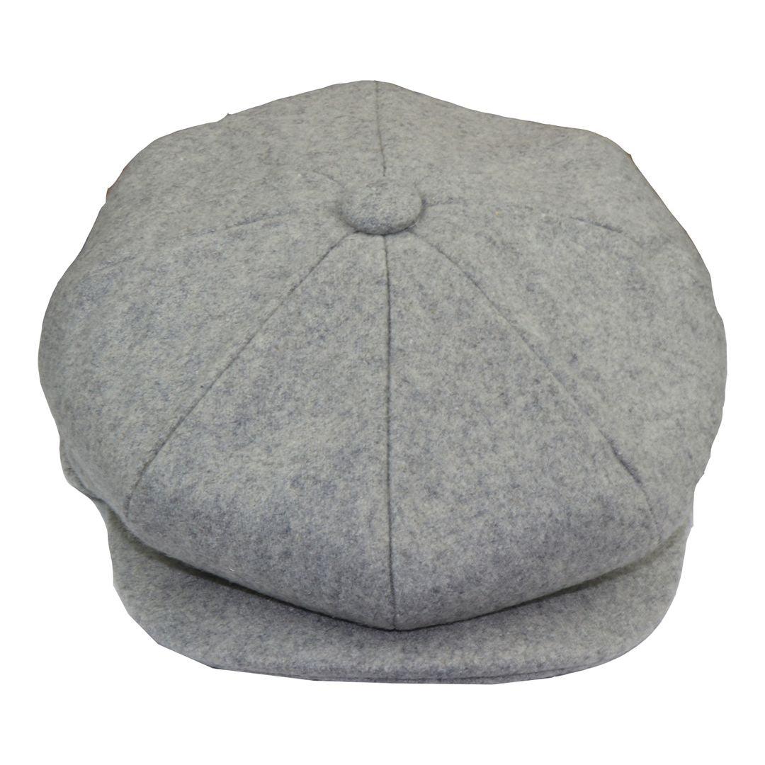 Mens Tweed Newsboy Cap Blinders Baker Boy Flat Grandad Hat 8 Panel Plain
