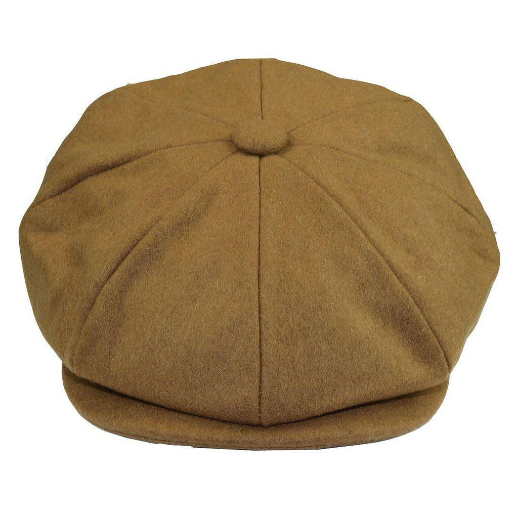 Mens Tweed Newsboy Cap Blinders Baker Boy Flat Grandad Hat 8 Panel Plain