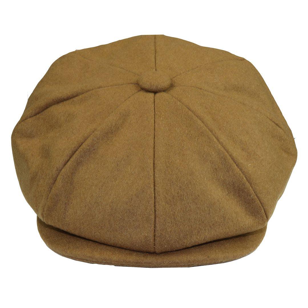 Mens Tweed Newsboy Cap Blinders Baker Boy Flat Grandad Hat 8 Panel Plain