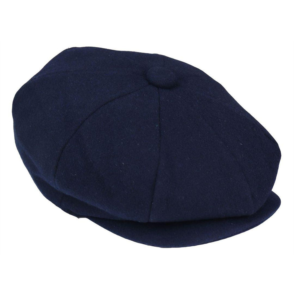 Mens Tweed Newsboy Cap Blinders Baker Boy Flat Grandad Hat 8 Panel Plain