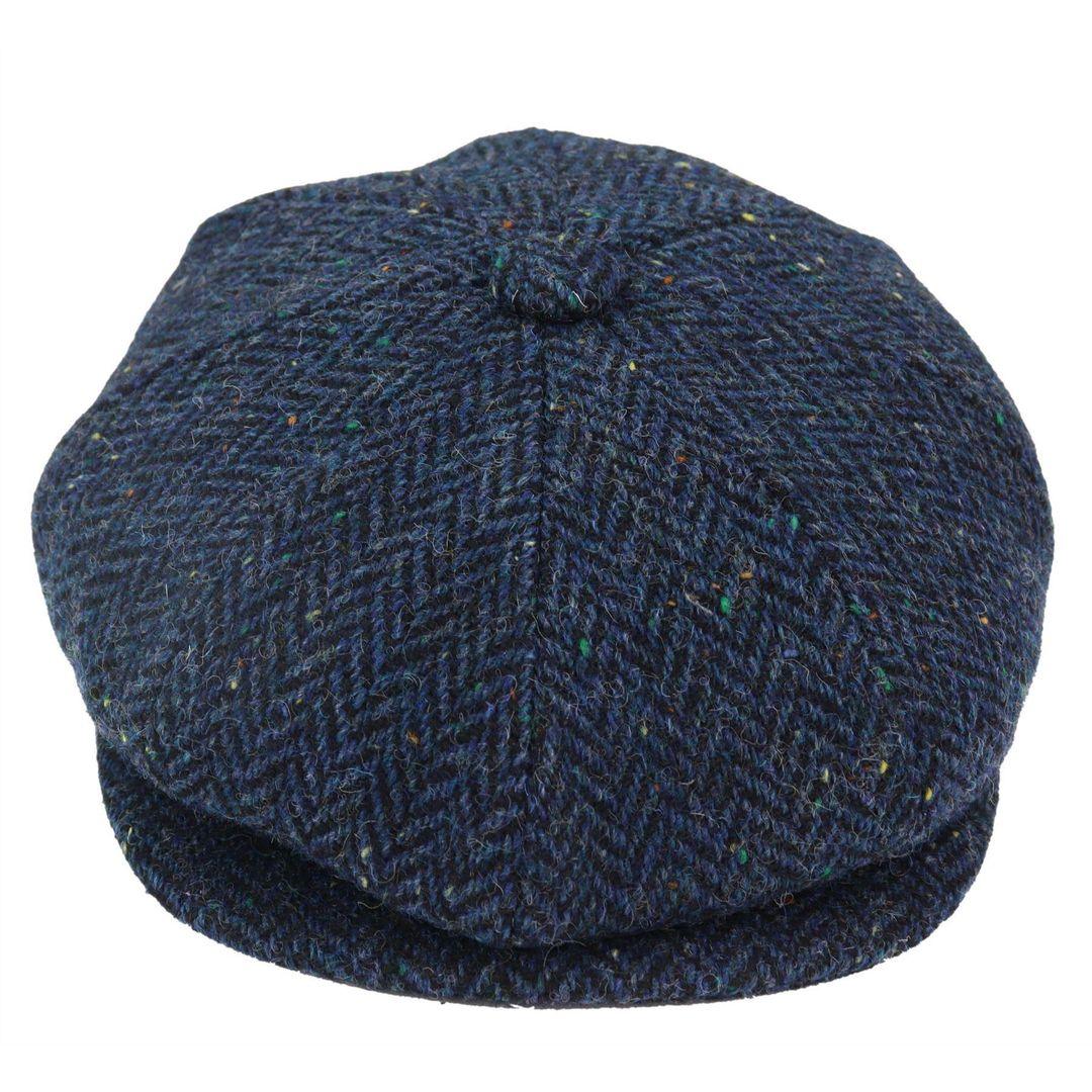 Mens Tweed Newsboy Cap Blinders Baker Boy Flat Check Grandad Hat