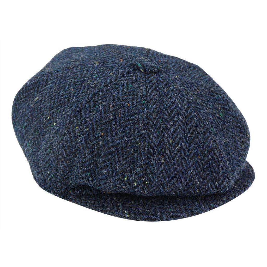 Mens Tweed Newsboy Cap Blinders Baker Boy Flat Check Grandad Hat