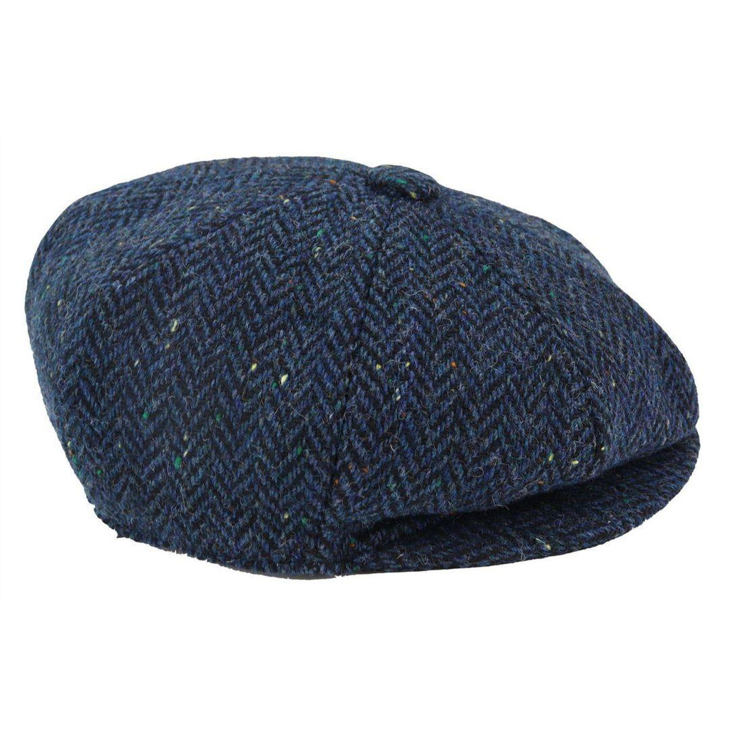 Mens Tweed Newsboy Cap Blinders Baker Boy Flat Check Grandad Hat