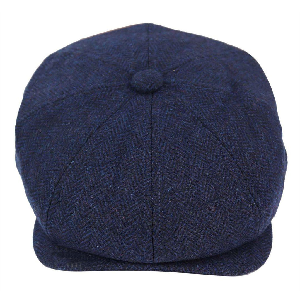 Mens Tweed Newsboy Cap Blinders Baker Boy Flat Check Grandad Hat