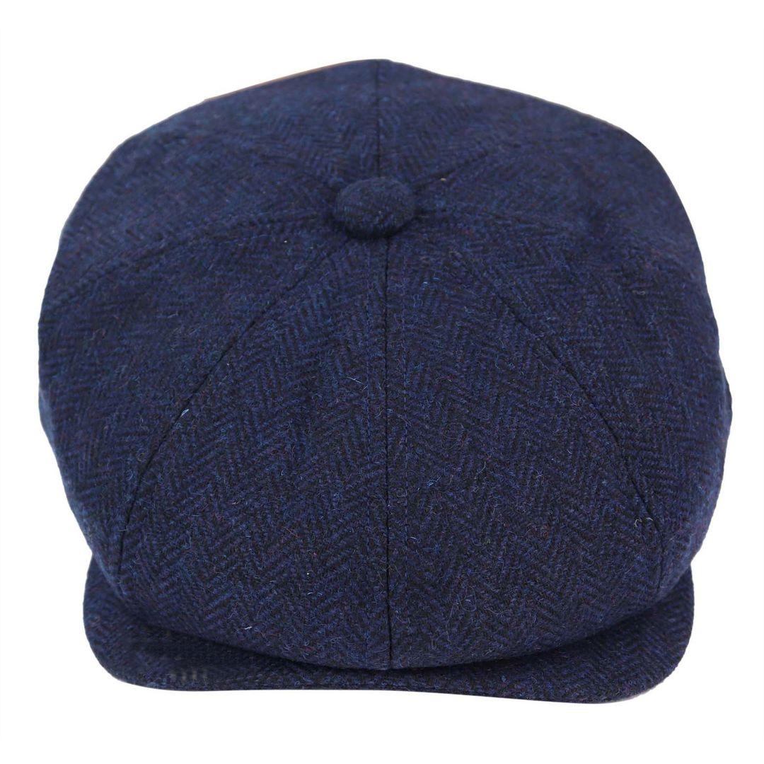 Mens Tweed Newsboy Cap Blinders Baker Boy Flat Check Grandad Hat