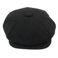Mens Tweed Newsboy Cap Blinders Baker Boy Flat Grandad Hat 8 Panel Plain