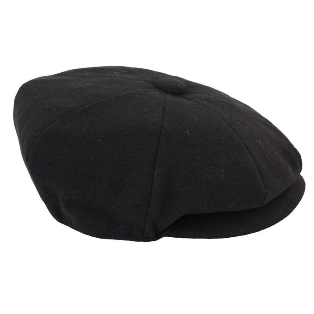 Mens Tweed Newsboy Cap Blinders Baker Boy Flat Grandad Hat 8 Panel Plain
