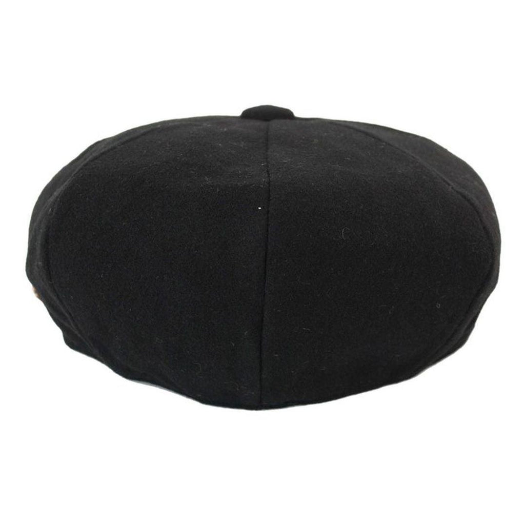 Mens Tweed Newsboy Cap Blinders Baker Boy Flat Grandad Hat 8 Panel Plain