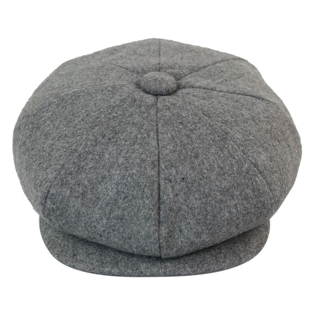 Mens Tweed Newsboy Cap Blinders Baker Boy Flat Grandad Hat 8 Panel Plain