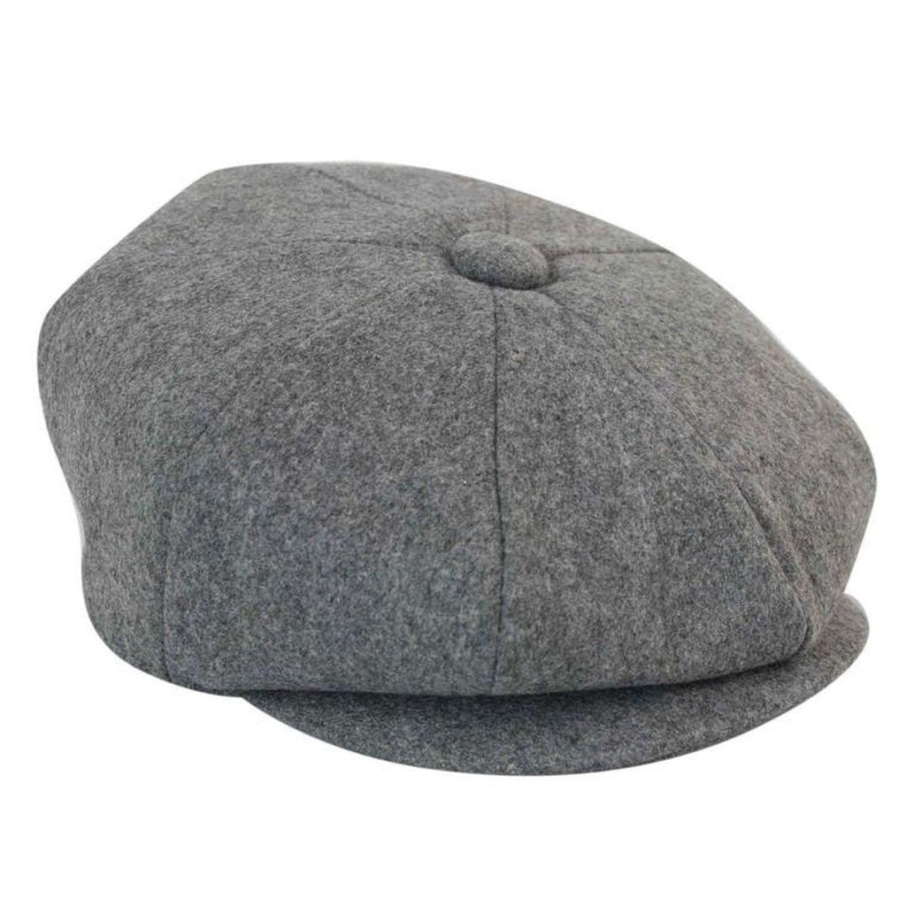 Mens Tweed Newsboy Cap Blinders Baker Boy Flat Grandad Hat 8 Panel Plain