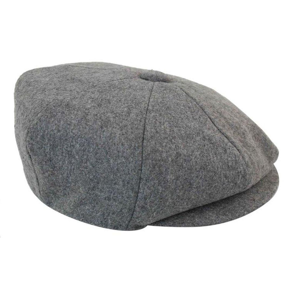 Mens Tweed Newsboy Cap Blinders Baker Boy Flat Grandad Hat 8 Panel Plain